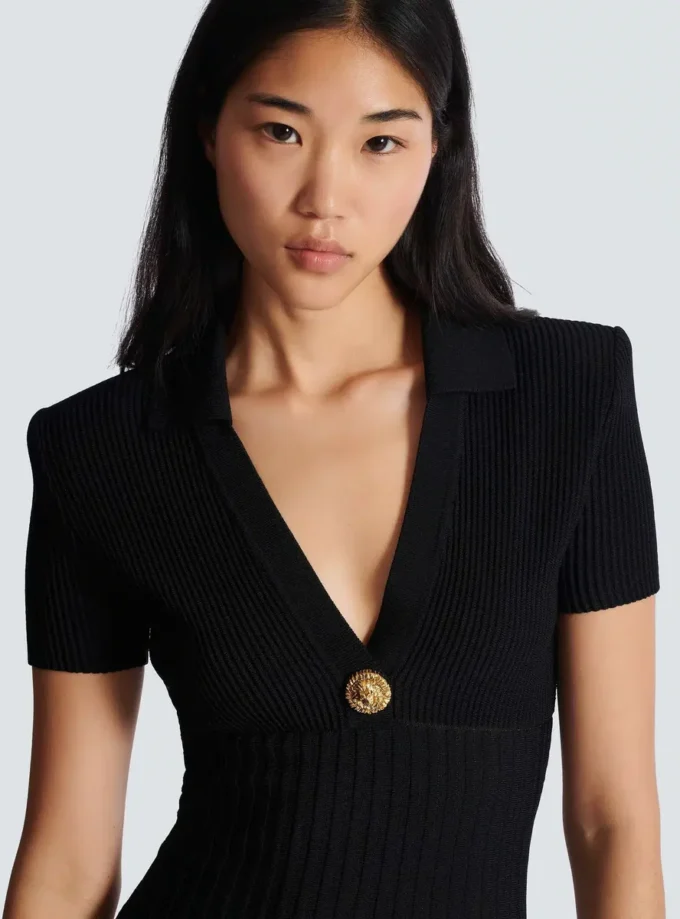 Short flared knit dress Short flared knit dress
