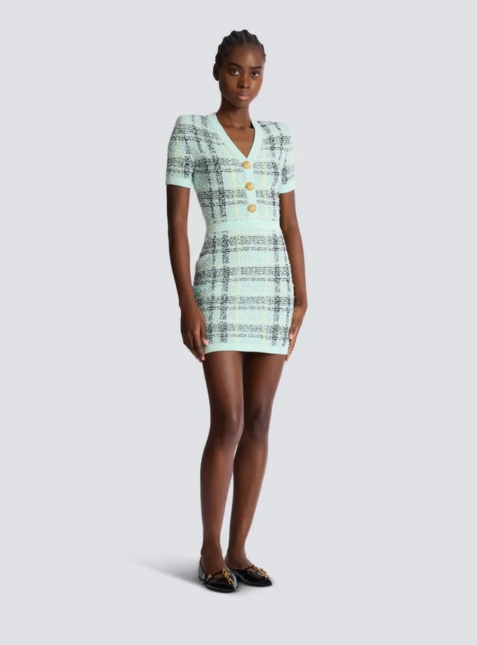 Short glitter tweed dress Short glitter tweed dress