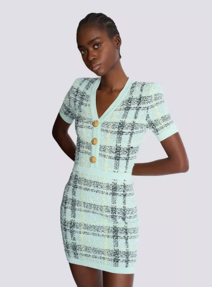 Short glitter tweed dress Short glitter tweed dress