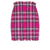 Short glitter tweed skirt