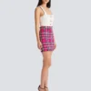 Short glitter tweed skirt