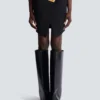 Short grain de poudre skirt with belt Short grain de poudre skirt with belt