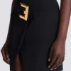 Short grain de poudre skirt with belt Short grain de poudre skirt with belt