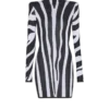 Short knit dress with zebra intarsia Short knit dress with zebra intarsia