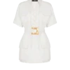 Short lace-up canvas dress Short lace-up canvas dress