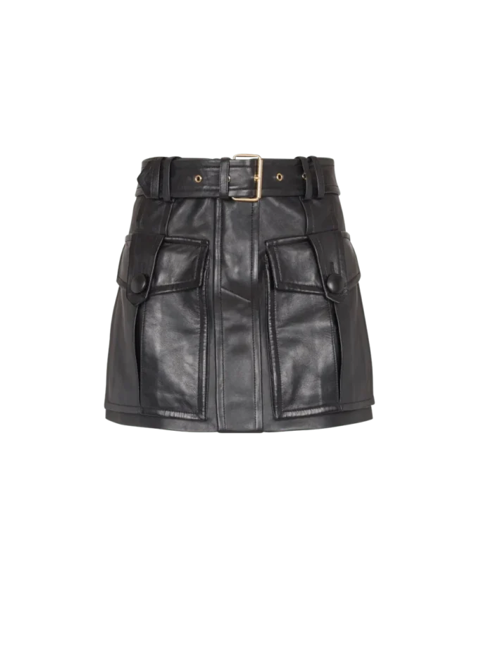 Short lambskin skirt Short lambskin skirt