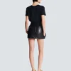 Short lambskin skirt Short lambskin skirt
