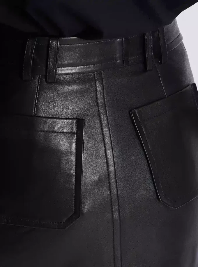 Short lambskin skirt Short lambskin skirt