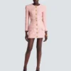 Short lambskin skirt with buttons Short lambskin skirt with buttons