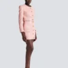 Short lambskin skirt with buttons Short lambskin skirt with buttons