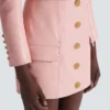 Short lambskin skirt with buttons Short lambskin skirt with buttons