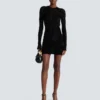 Short monogrammed velvet dress