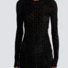 Short monogrammed velvet dress