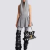 Short pleated cotton knit skirt Short pleated cotton knit skirt