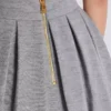 Short pleated cotton knit skirt Short pleated cotton knit skirt