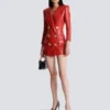 Short quilted leather dress Short quilted leather dress