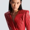 Short quilted leather dress Short quilted leather dress