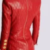 Short quilted leather dress Short quilted leather dress