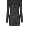 Short sequin dress in crocodile knit Short sequin dress in crocodile knit