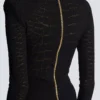 Short sequin dress in crocodile knit Short sequin dress in crocodile knit
