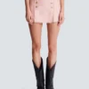 Short sequinned tweed skirt Short sequinned tweed skirt
