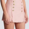Short sequinned tweed skirt Short sequinned tweed skirt
