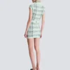 Short skirt in glitter plaid tweed Short skirt in glitter plaid tweed