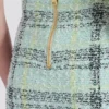 Short skirt in glitter plaid tweed Short skirt in glitter plaid tweed