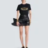 Short-sleeved Balmain Chain print T-shirt Short-sleeved Balmain Chain print T-shirt