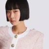 Short-sleeved knit cardigan Short-sleeved knit cardigan