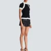 Short-sleeved knit top Short-sleeved knit top