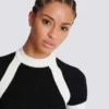 Short-sleeved knit top Short-sleeved knit top