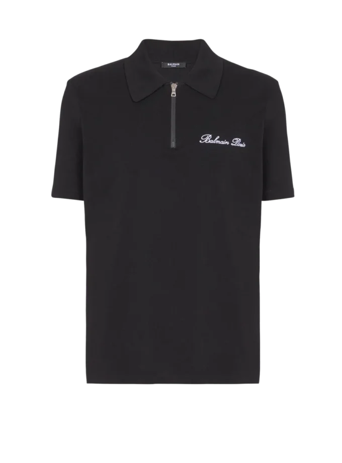 Short-sleeved polo shirt with embroidery Short-sleeved polo shirt with embroidery