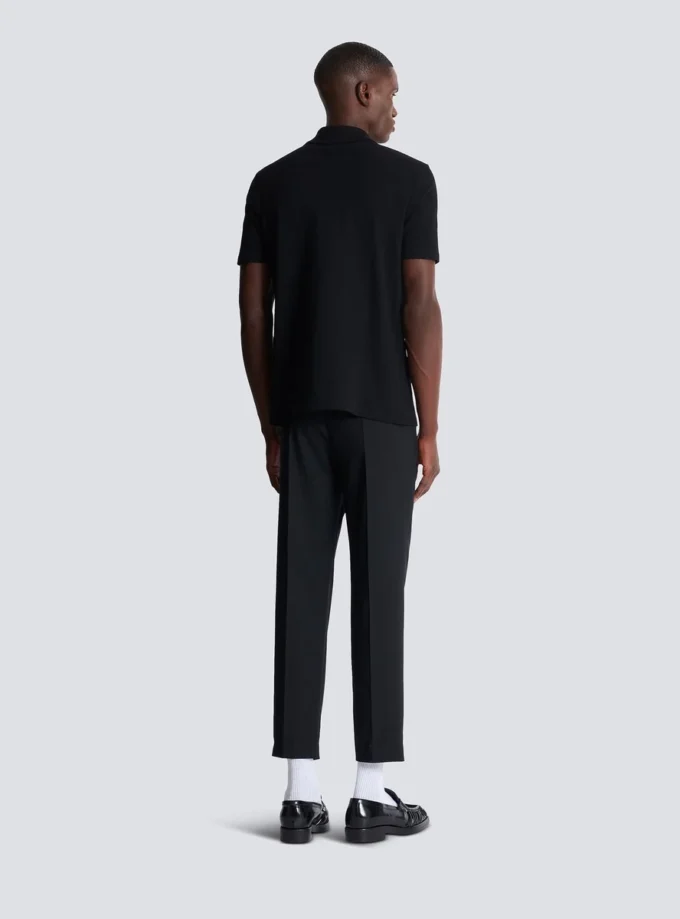 Short-sleeved polo shirt with embroidery Short-sleeved polo shirt with embroidery
