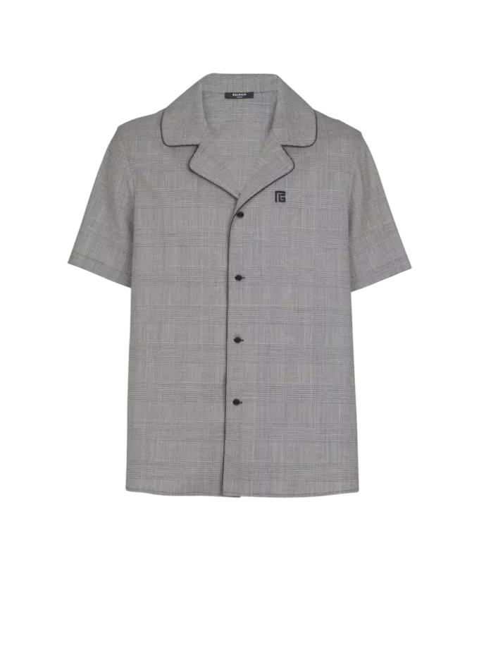 Short-sleeved Prince of Wales shirt