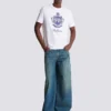 Short-sleeved T-shirt with College Emblem print