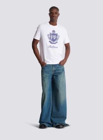 Short-sleeved T-shirt with College Emblem print