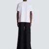 Short-sleeved T-shirt with flocked Balmain College print
