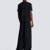 Short-sleeved T-shirt with flocked Balmain College print