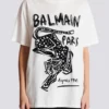 Short-sleeved T-shirt with leopard print Short-sleeved T-shirt with leopard print