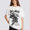 Short-sleeved T-shirt with leopard print Short-sleeved T-shirt with leopard print