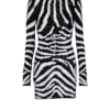 Short two-tone zebra sequin dress Short two-tone zebra sequin dress