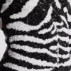 Short two-tone zebra sequin dress Short two-tone zebra sequin dress