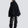 Short wool wrap coat