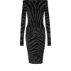 Short zebra-print velvet dress Short zebra-print velvet dress