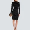 Short zebra-print velvet dress Short zebra-print velvet dress