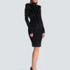 Short zebra-print velvet dress Short zebra-print velvet dress