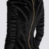Short zebra-print velvet dress Short zebra-print velvet dress