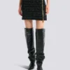 Short zipped tweed skirt Short zipped tweed skirt