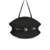 Shuffle Medium bag in calfskin leather and raffia Shuffle Medium bag in calfskin leather and raffia